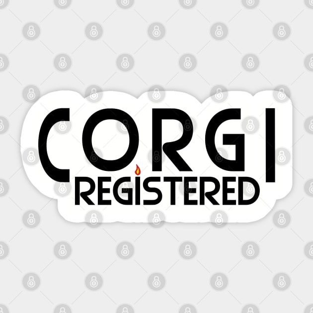 CORGI registered friends Sticker by Spiralpaper